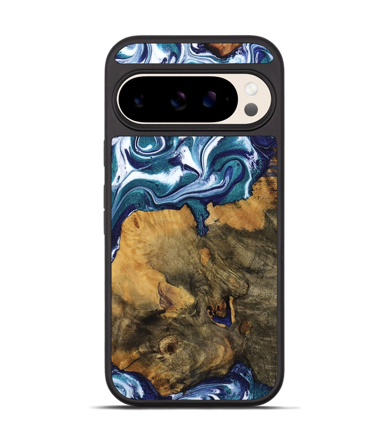 Pixel 10 Wood Phone Case - Jeffrey (Blue, 799941)