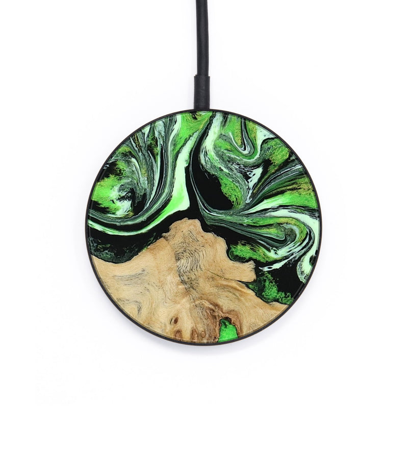 Circle Wood Wireless Charger - Kelly (Green, 799954)