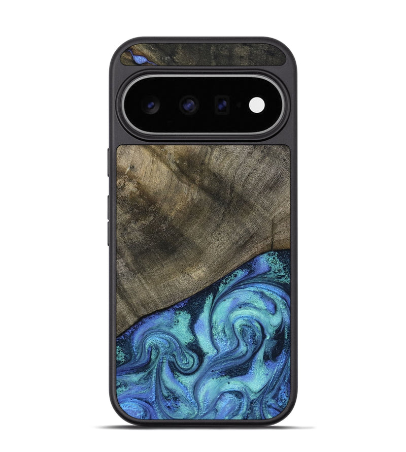Pixel 11 Pro Wood Phone Case - Edwina (Blue, 799955)