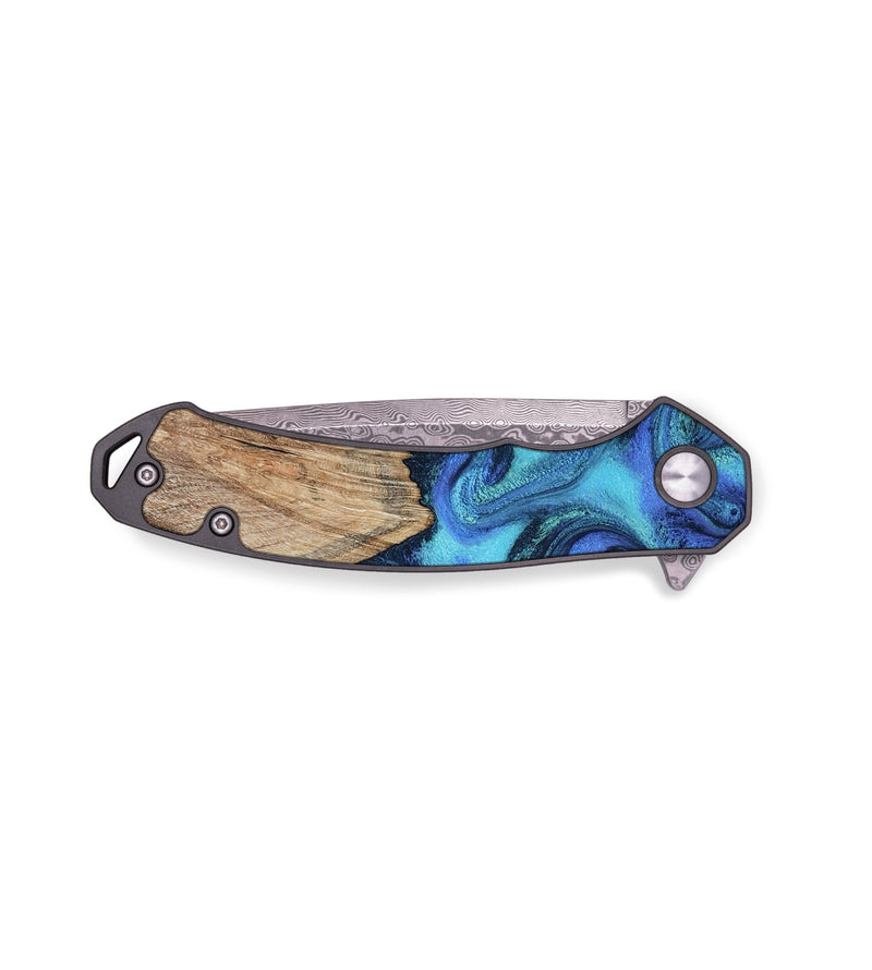 EDC Wood Pocket Knife - Leslie (Blue, 799956)