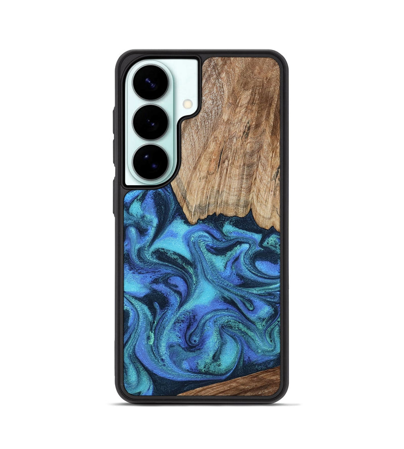Galaxy S26 Wood Phone Case - Leslie (Blue, 799956)