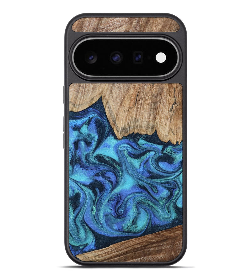 Pixel 11 Pro XL Wood Phone Case - Leslie (Blue, 799956)