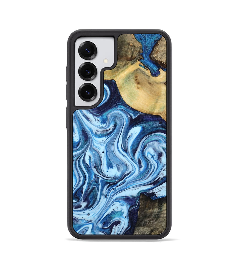Galaxy S25 Wood Phone Case - Milan (Blue, 799961)