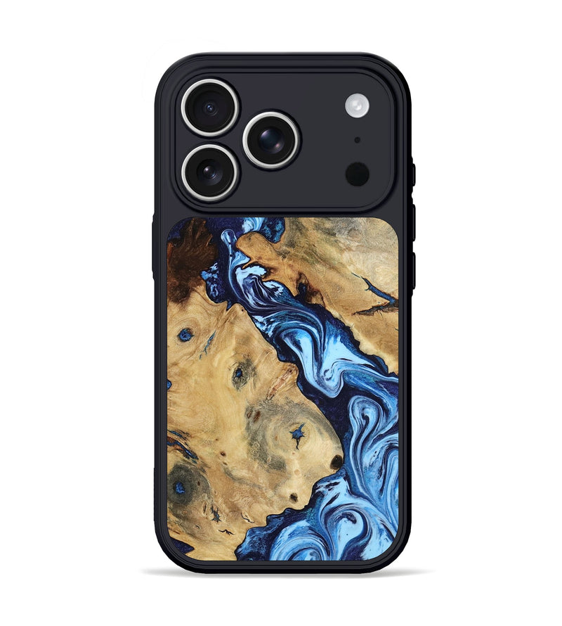 iPhone 17 Pro Wood Phone Case - Hampton (Blue, 799963)