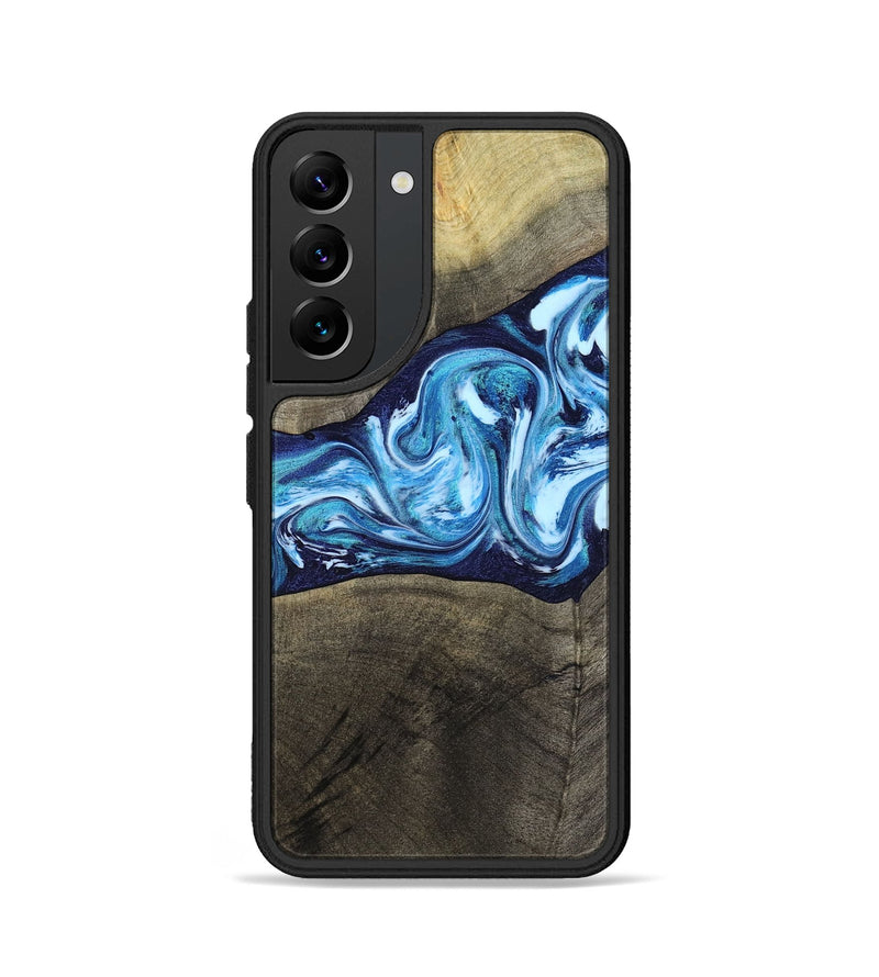 Galaxy S22 Wood Phone Case - Alicia (Blue, 799974)