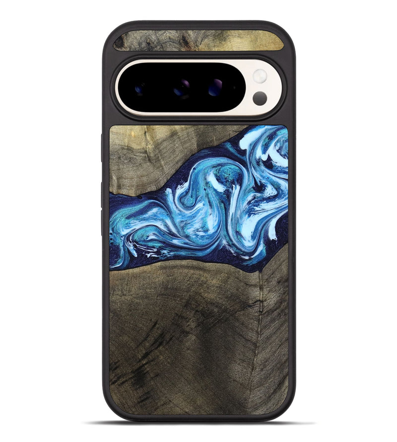 Pixel 10 Pro XL Wood Phone Case - Alicia (Blue, 799974)