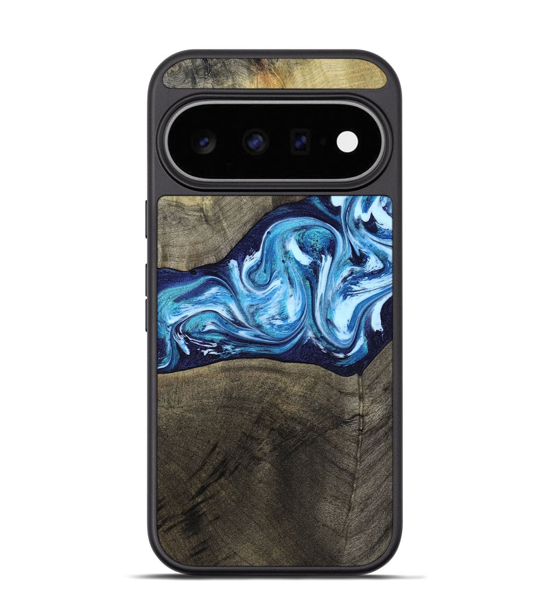 Pixel 11 Pro Wood Phone Case - Alicia (Blue, 799974)