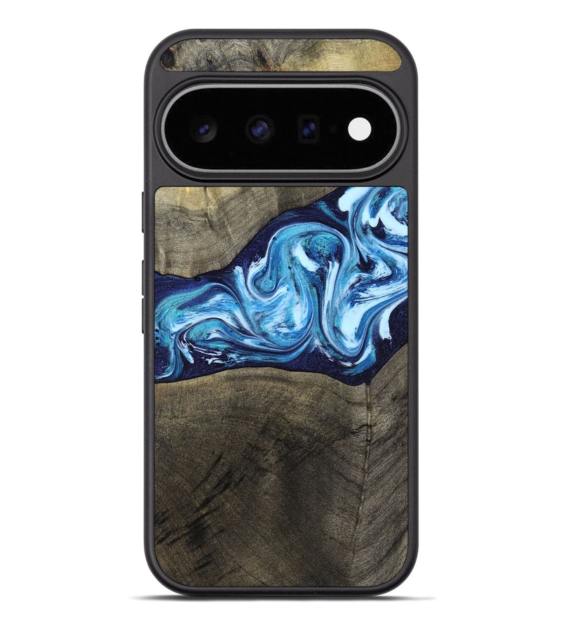 Pixel 11 Pro XL Wood Phone Case - Alicia (Blue, 799974)