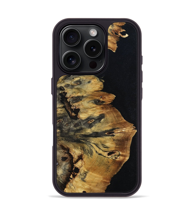 iPhone 16 Pro Wood Phone Case - Rheta (Wood Burl, 799989)