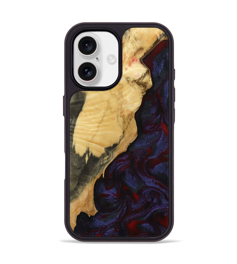 iPhone 17 Wood Phone Case - Adah (Red, 799991)