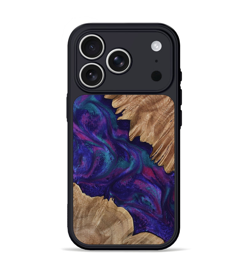 iPhone 17 Pro Wood Phone Case - Charles (Purple, 800008)