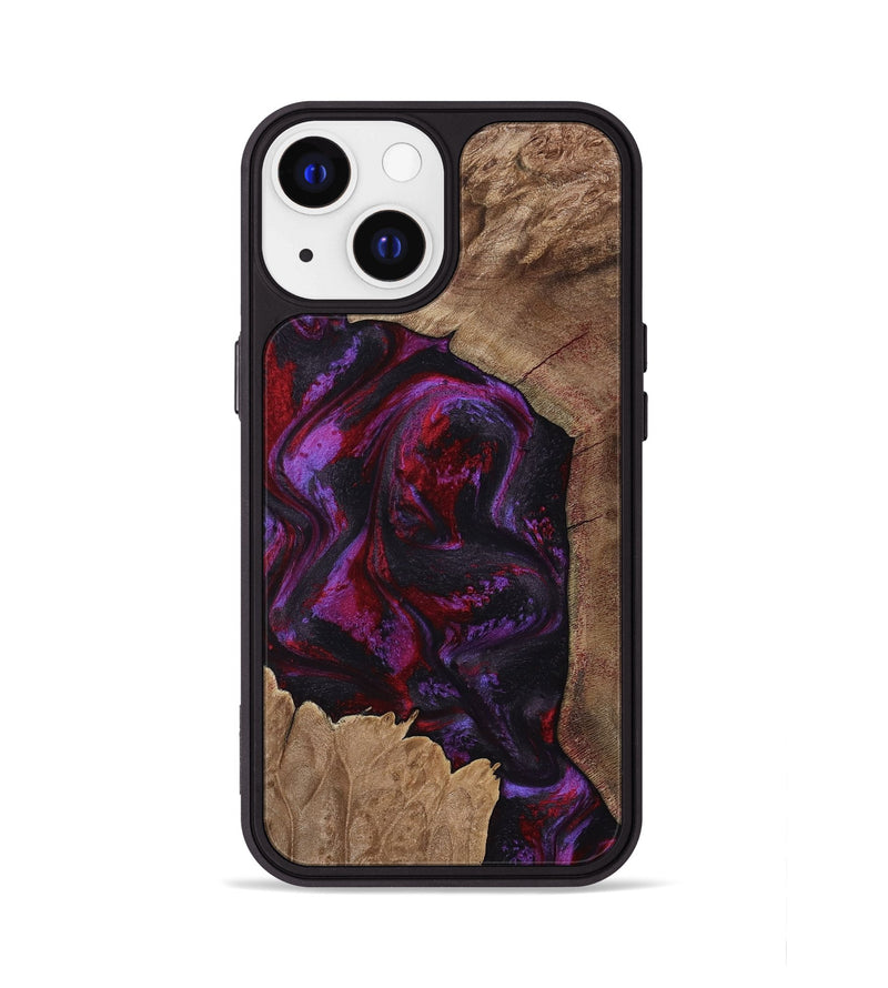 iPhone 13 Wood Phone Case - Haylee (Red, 800016)