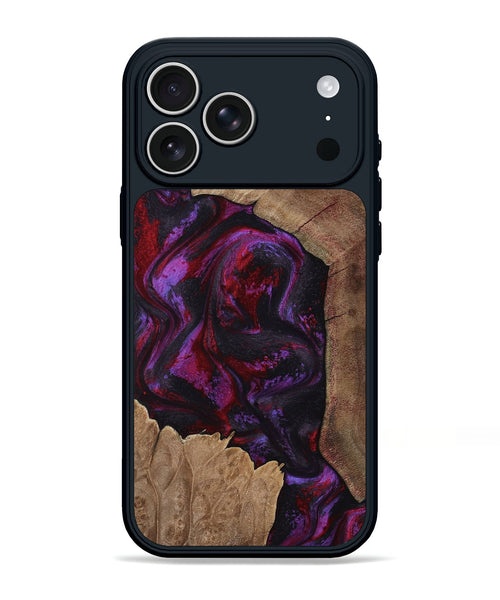 iPhone 17 Pro Max Wood Phone Case - Haylee (Red, 800016)