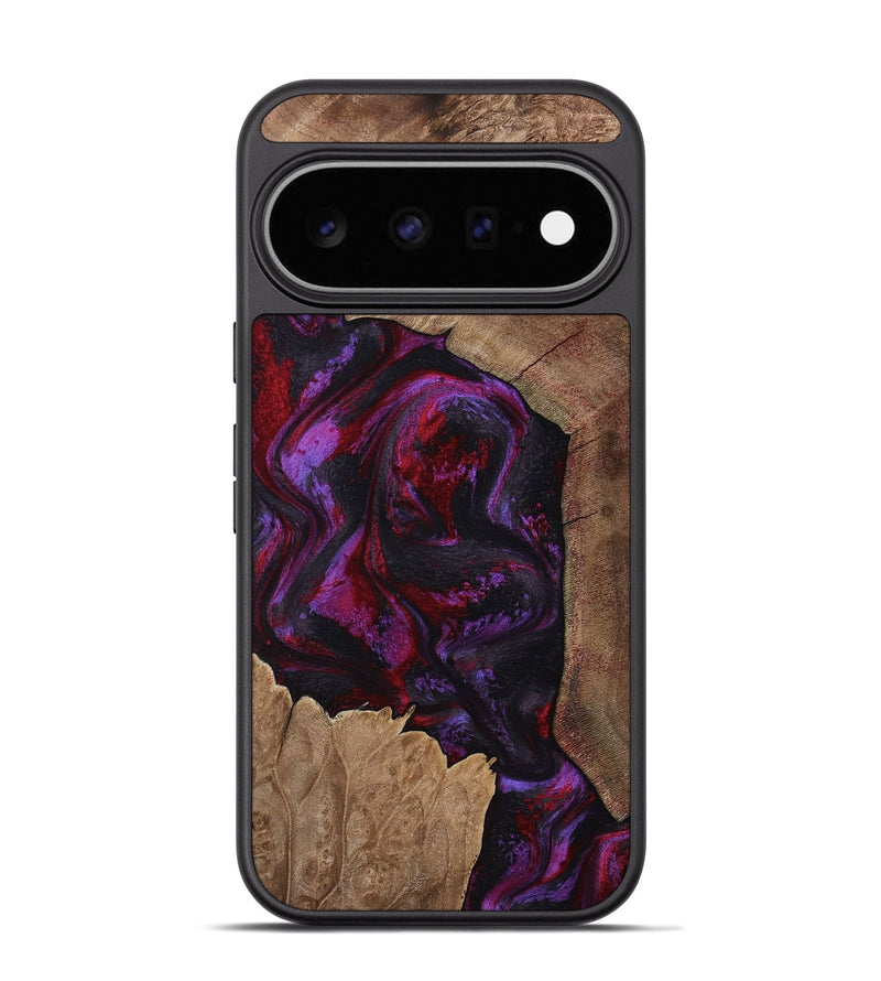Pixel 11 Pro Wood Phone Case - Haylee (Red, 800016)