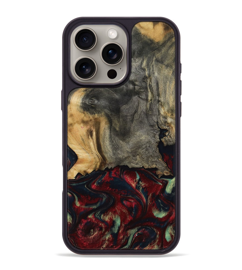 iPhone 16 Pro Max Wood Phone Case - Willa (Red, 800018)