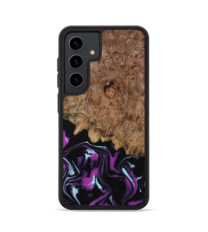Galaxy S24 Wood Phone Case - Briana (Purple, 800030)
