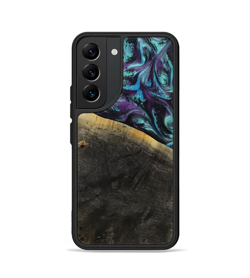Galaxy S22 Wood Phone Case - Elna (Purple, 800032)