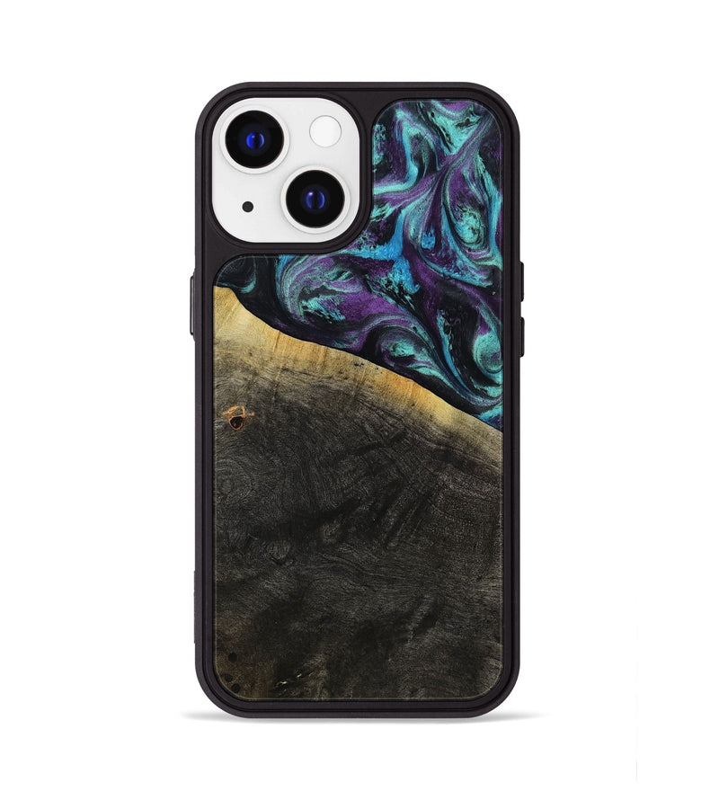 iPhone 13 Wood Phone Case - Elna (Purple, 800032)