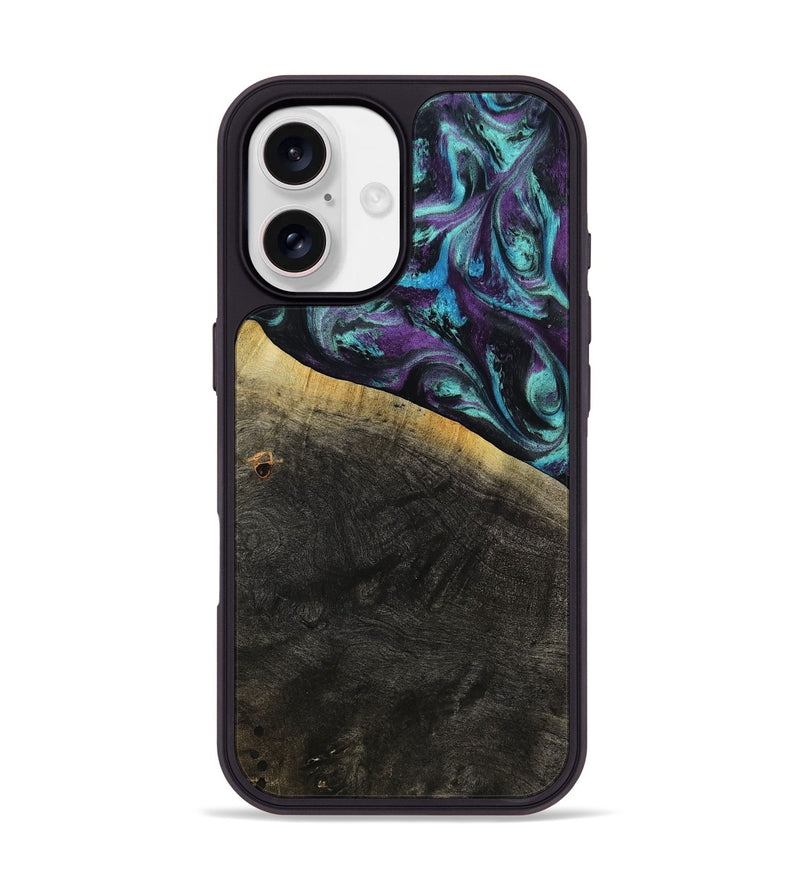 iPhone 17 Wood Phone Case - Elna (Purple, 800032)