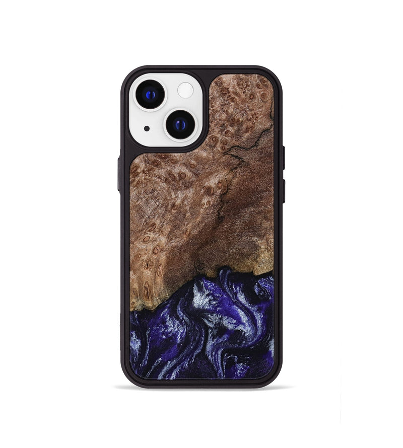 iPhone 13 mini Wood Phone Case - Nicole (Purple, 800036)