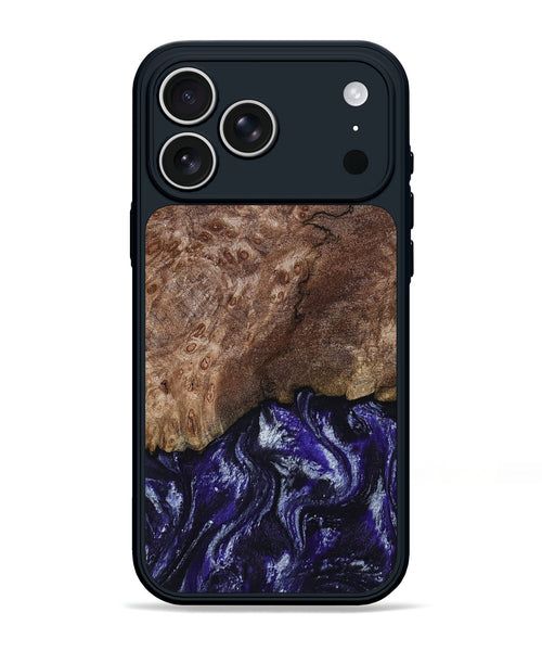 iPhone 17 Pro Max Wood Phone Case - Nicole (Purple, 800036)