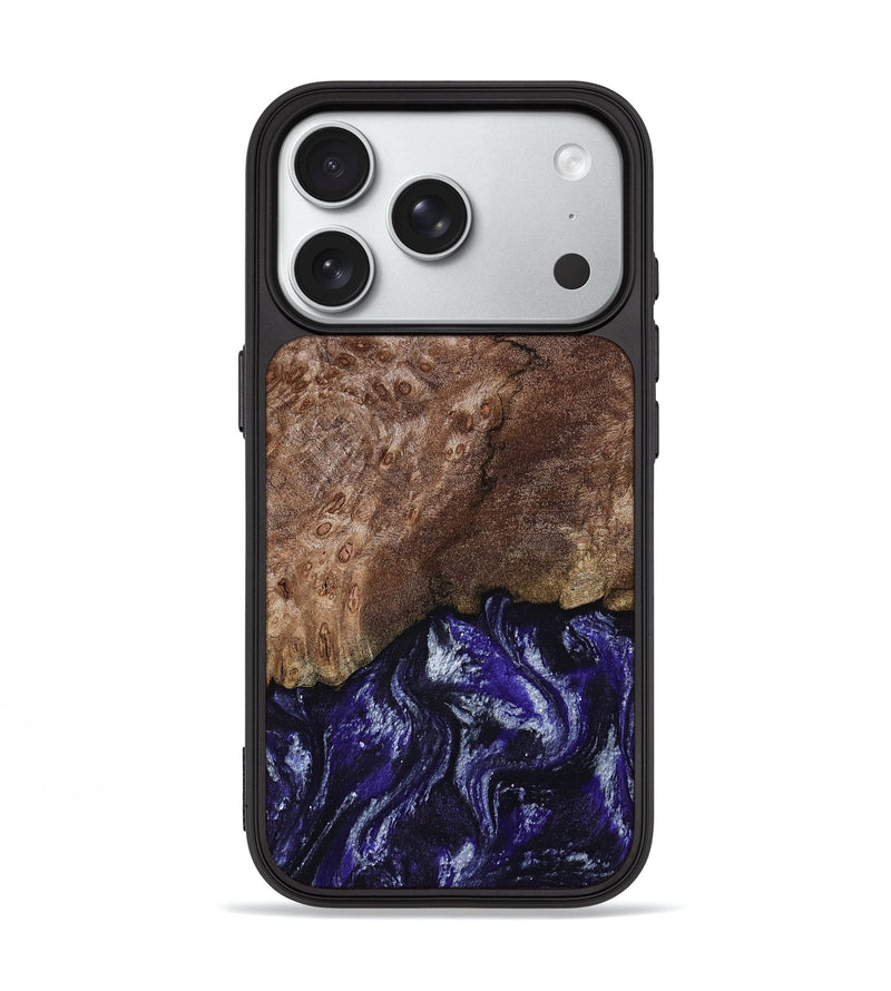 iPhone 18 Pro Wood Phone Case - Nicole (Purple, 800036)