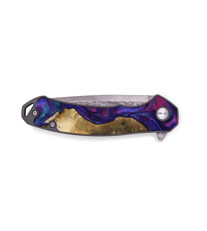 EDC Wood Pocket Knife - Cecelia (Purple, 800040)