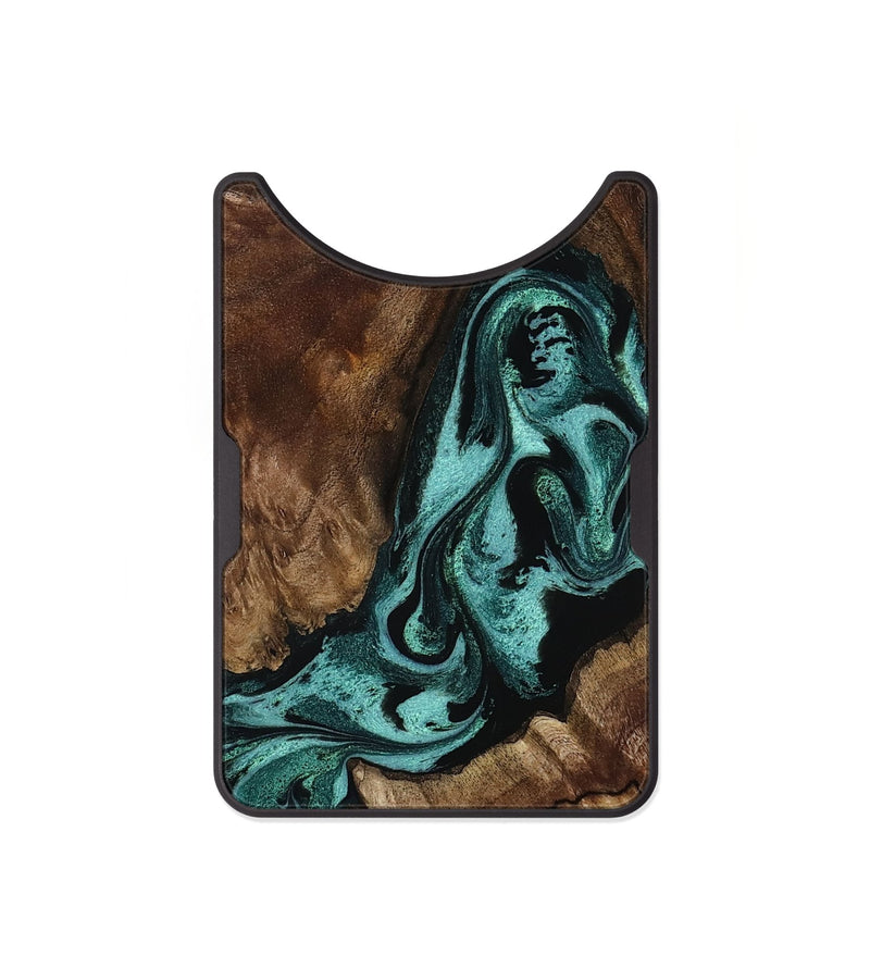 Alloy Wood Wallet - Aron (Green, 800070)