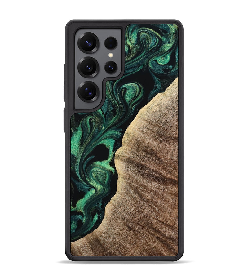 Galaxy S25 Ultra Wood Phone Case - Devonte (Green, 800071)