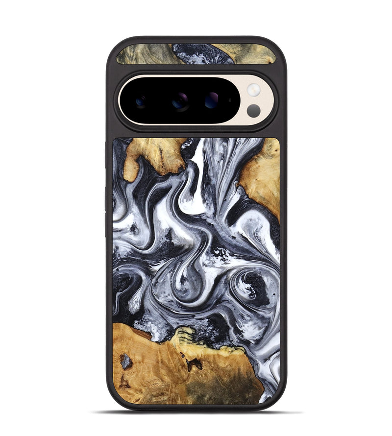 Pixel 10 Wood Phone Case - Loula (Black & White, 800089)