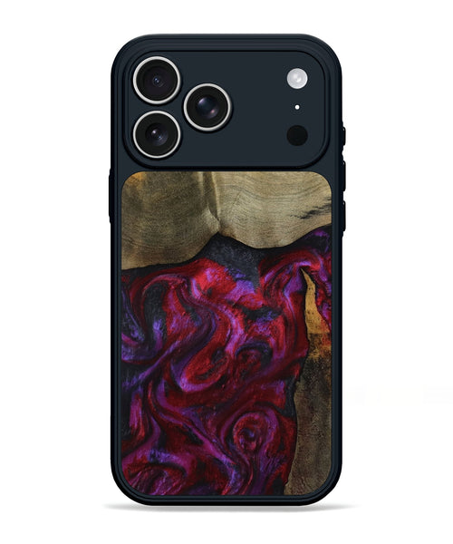 iPhone 17 Pro Max Wood Phone Case - Deven (Red, 800092)