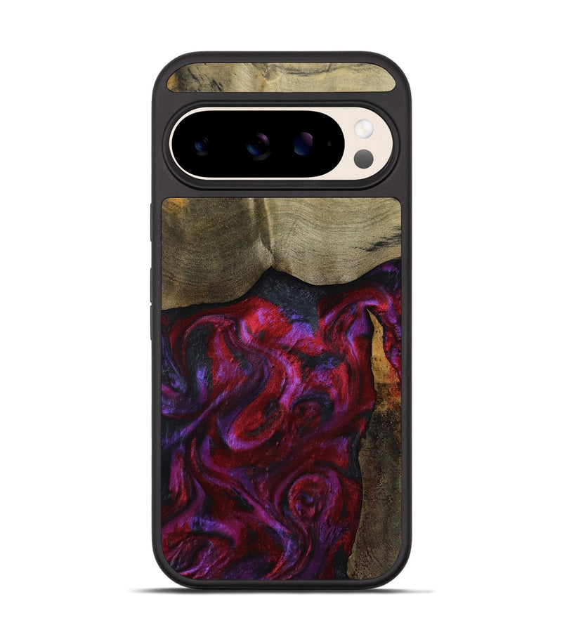 Pixel 10 Pro Wood Phone Case - Deven (Red, 800092)