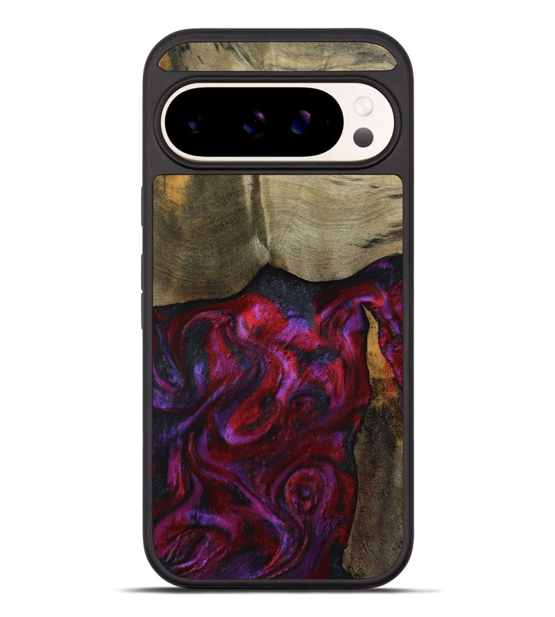 Pixel 10 Pro XL Wood Phone Case - Deven (Red, 800092)