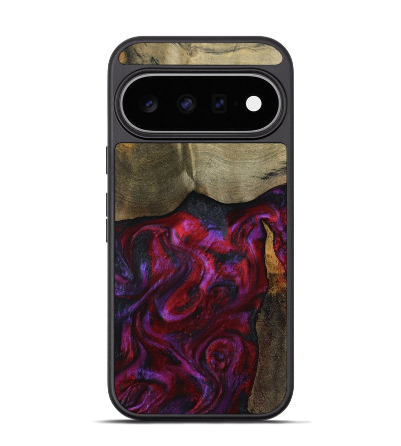 Pixel 11 Pro Wood Phone Case - Deven (Red, 800092)