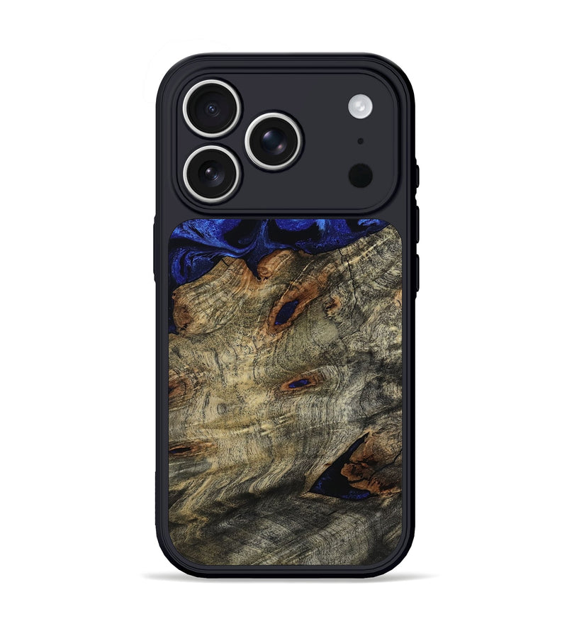 iPhone 17 Pro Wood Phone Case - Vance (Blue, 800196)