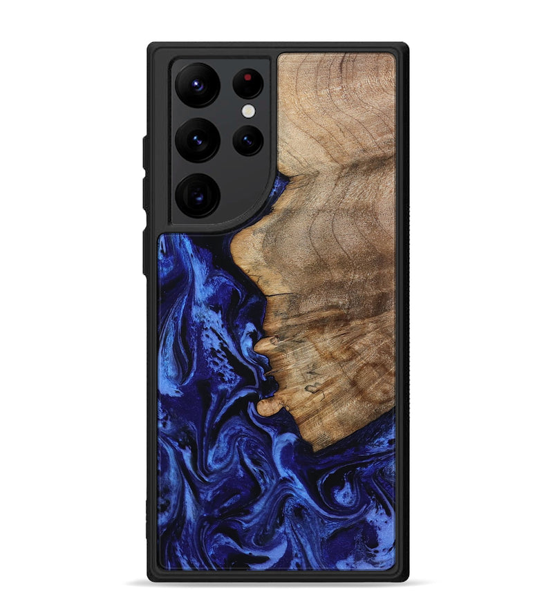 Galaxy S22 Ultra Wood Phone Case - Fay (Blue, 800202)