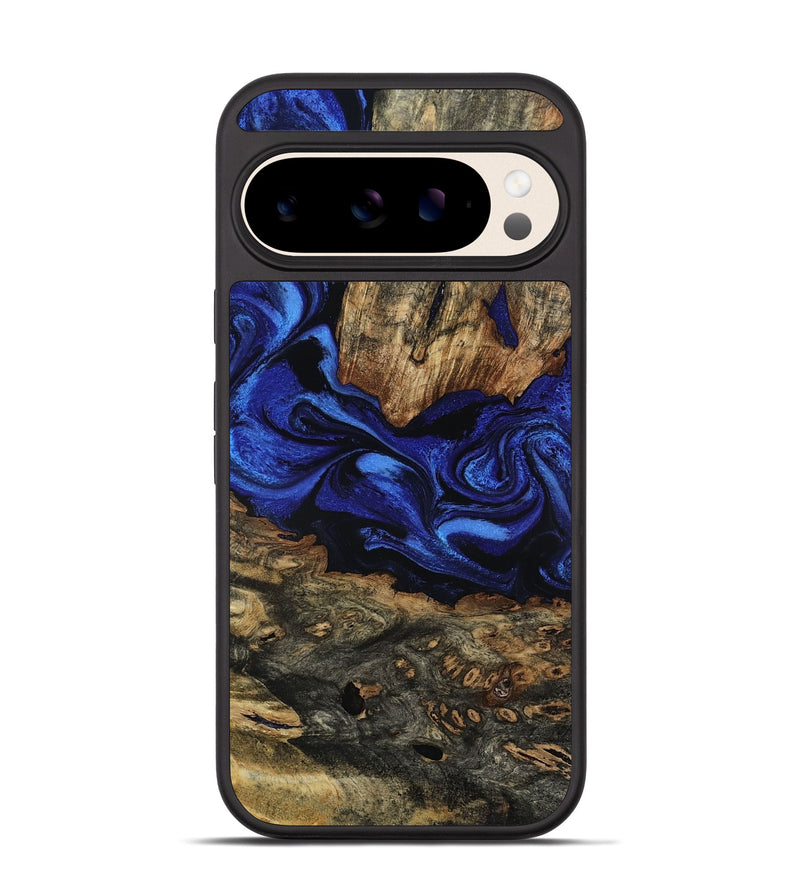 Pixel 10 Pro Wood Phone Case - Latrell (Blue, 800204)