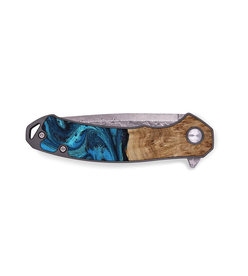 EDC Wood Pocket Knife - Besse (Blue, 800211)