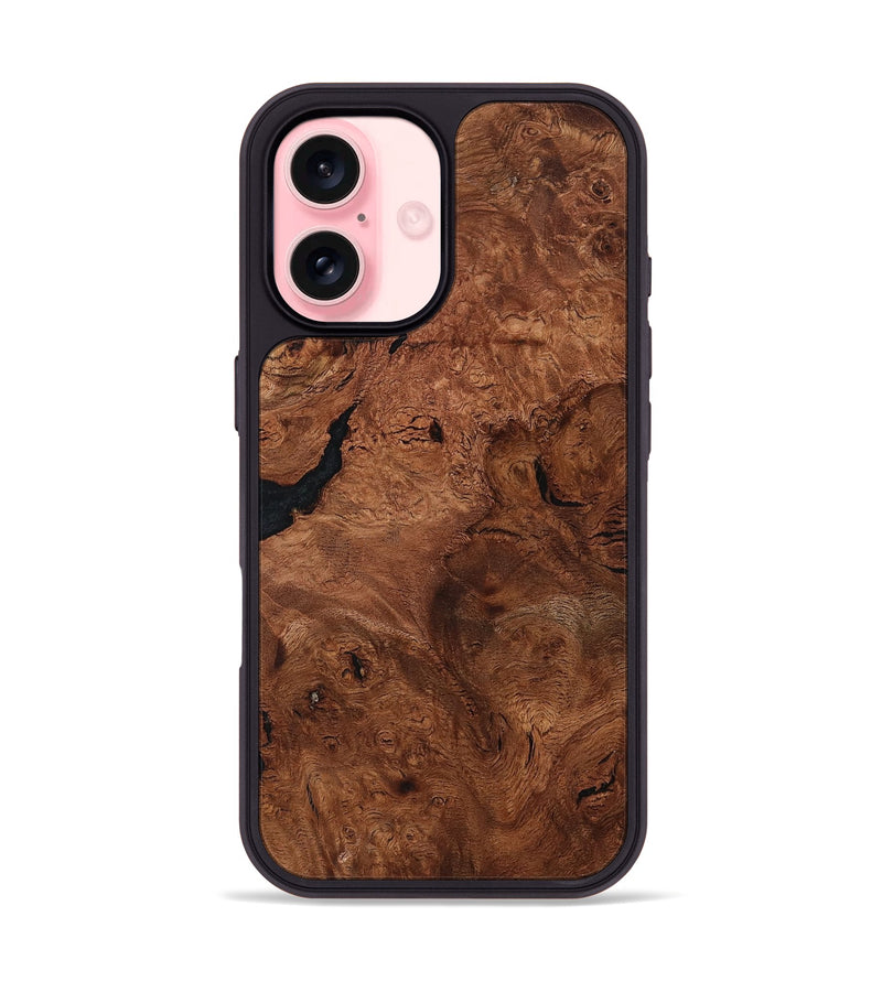iPhone 16 Wood Phone Case - Emeline (Wood Burl, 800222)