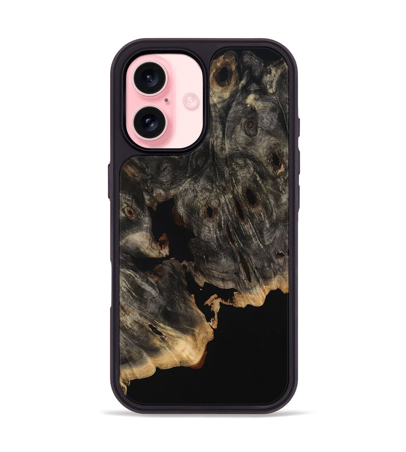 iPhone 16 Wood Phone Case - Amias (Wood Burl, 800229)