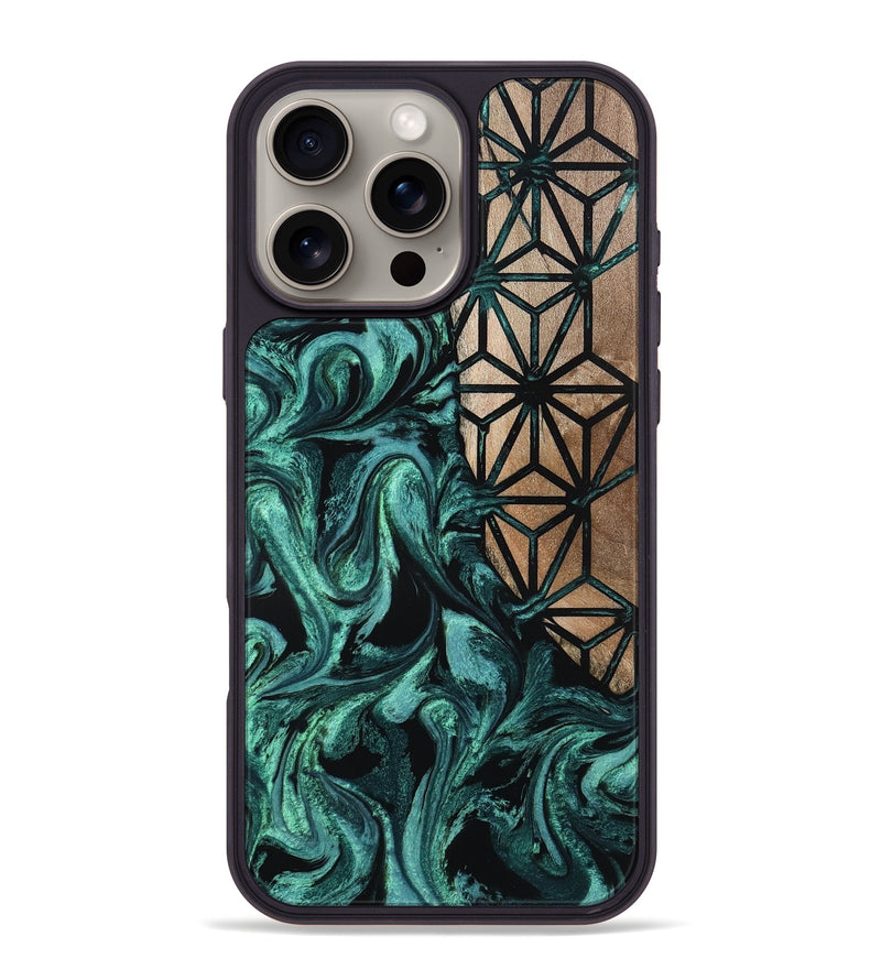 iPhone 16 Pro Max Wood Phone Case - Nia (Pattern, 800311)