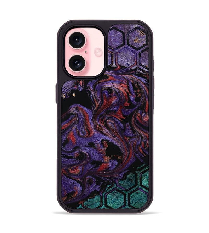 iPhone 16 Wood Phone Case - Anitra (Pattern, 800315)