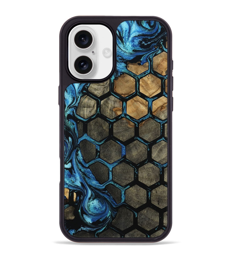 iPhone 16 Plus Wood Phone Case - Margret (Pattern, 800327)