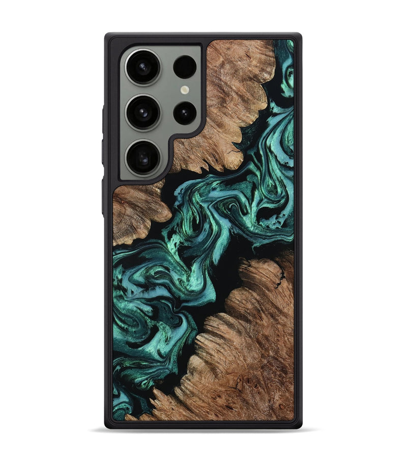 Galaxy S24 Ultra Wood Phone Case - Marlon (Green, 800332)