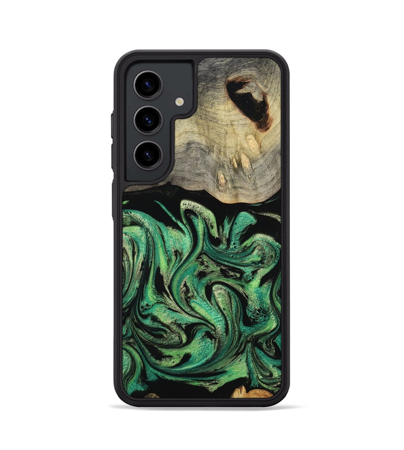 Galaxy S24 Wood Phone Case - Kylen (Green, 800341)