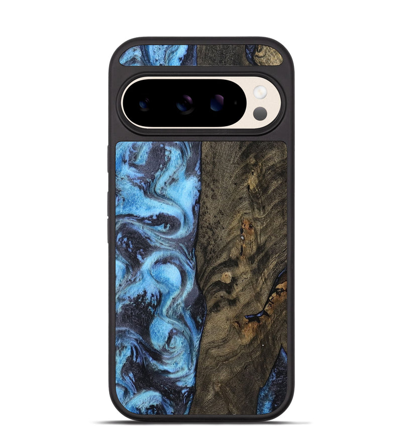 Pixel 10 Pro Wood Phone Case - Mylah (Blue, 800349)