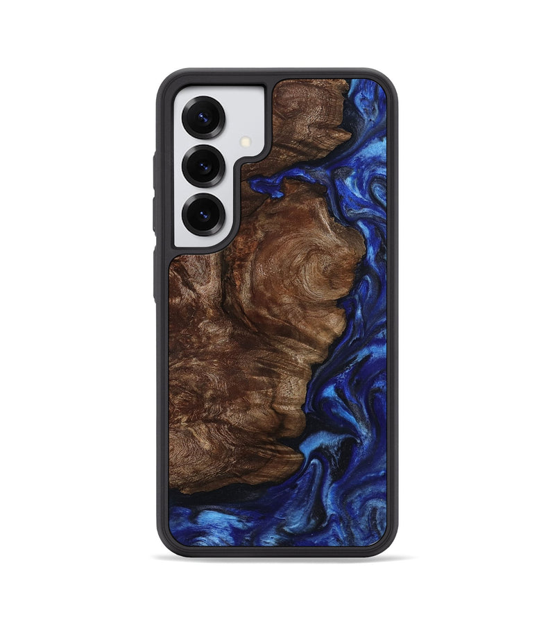 Galaxy S25 Wood Phone Case - Viola (Blue, 800359)