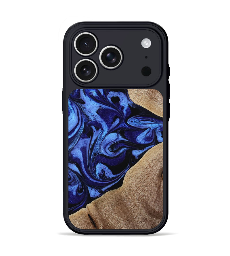 iPhone 17 Pro Wood Phone Case - Harding (Blue, 800362)