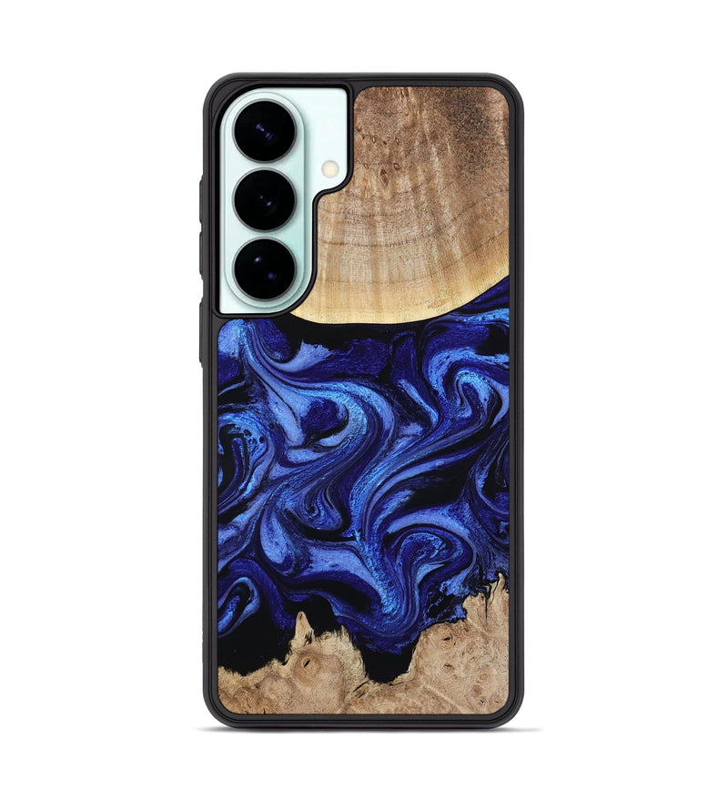 Galaxy S26 Plus Wood Phone Case - Racheal (Blue, 800369)