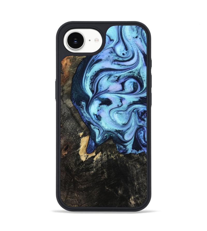 iPhone 16e Wood Phone Case - Max (Blue, 800378)